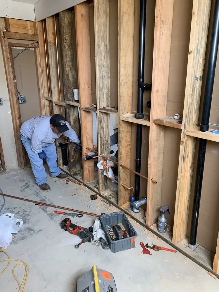 Commercial rough-in plumbing for Gas Line Repair in Summerland